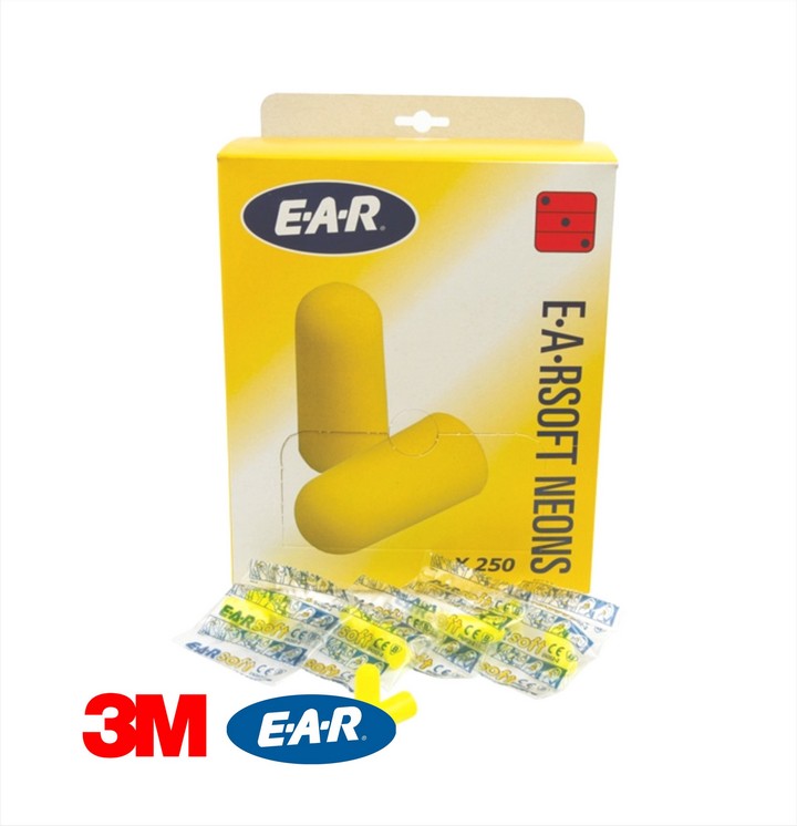 EARsoft Ear Plugs Neon (250 pairs) | PPE Supplies Direct