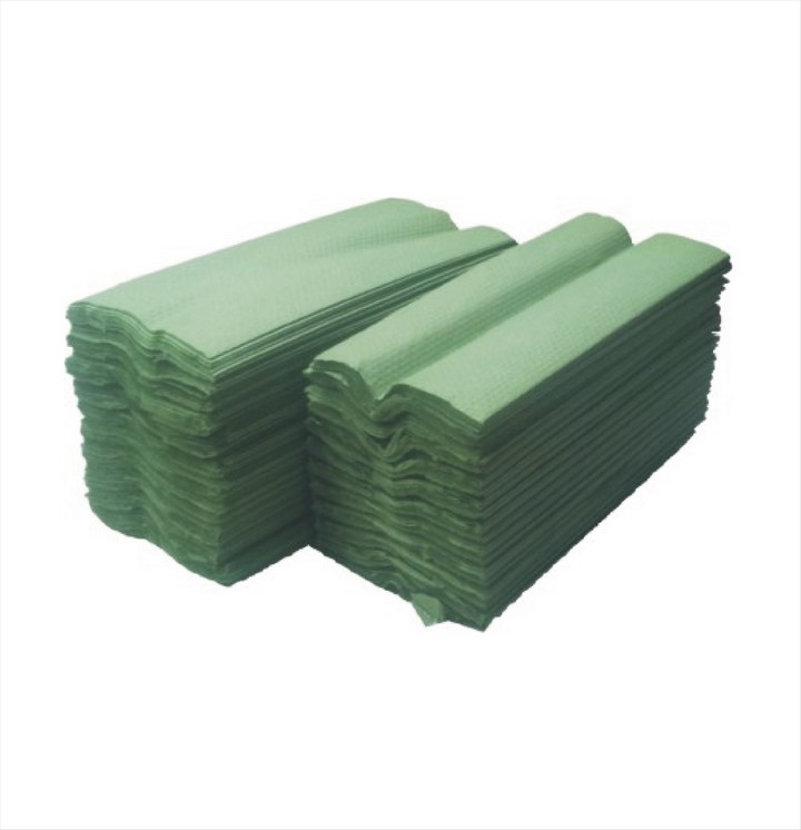 Paper Hand Towels C Fold Green